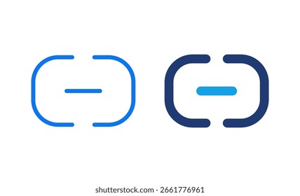 Ícone de link para ilustração de vetor. Símbolo e sinal de cadeia de hiperlink