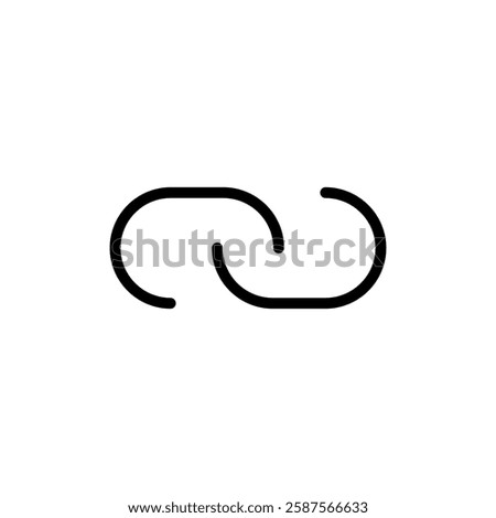 Link icon vector illustration. Hyperlink chain sign and symbol