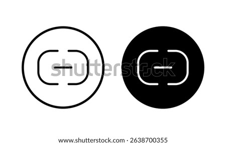 Link icon vector illustration. Hyperlink chain sign and symbol