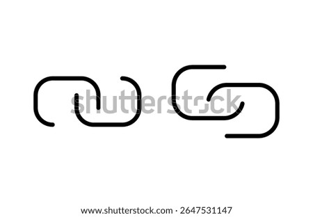 Link icon vector illustration. Hyperlink chain sign and symbol