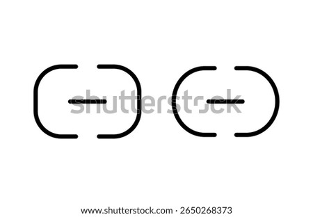 Link icon vector illustration. Hyperlink chain sign and symbol
