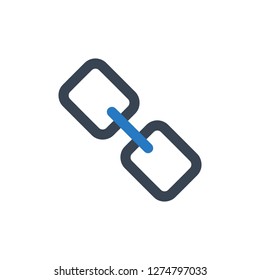 Link Icon Vector Illustration in Line Style for Any Purpose