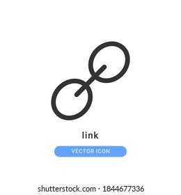 link icon vector illustration. link icon outline design.