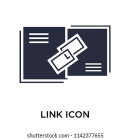 Link icon vector isolated on white background for your web and mobile app design, Link logo concept