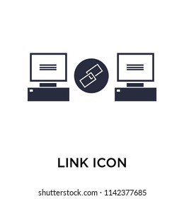 Link icon vector isolated on white background for your web and mobile app design, Link logo concept