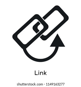 Link icon vector isolated on white background for your web and mobile app design, Link logo concept