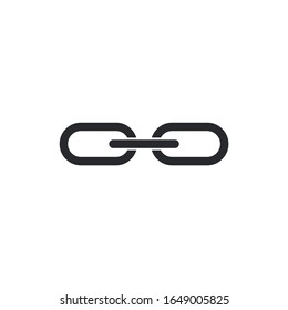 link Icon vector sign isolated for graphic and web design. link symbol template color editable on white background.