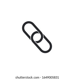 símbolo de icono de enlace vectorial aislado para diseño gráfico y web. símbolo de vínculo plantilla color editable en fondo blanco.