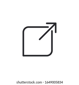 link Icon vector sign isolated for graphic and web design. link symbol template color editable on white background.