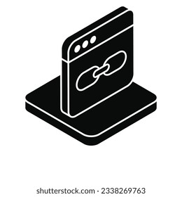 Link-Symbol, Vektorgrafik.