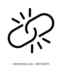 Design-Illustration des Vektorsymbol-Verknüpfungsbildes