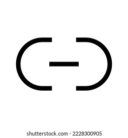 Design-Illustration des Vektorsymbol-Verknüpfungsbildes