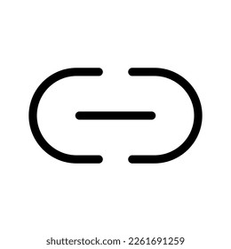 Ilustración de diseño de símbolo del vector de enlace