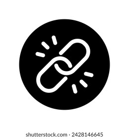 Link icon vector. web address illustration sign. website symbol or logo.