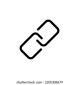 Link icon vector for web and mobile app. Hyperlink chain sign and symbol