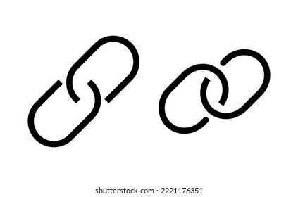 Link icon vector for web and mobile app. Hyperlink chain sign and symbol