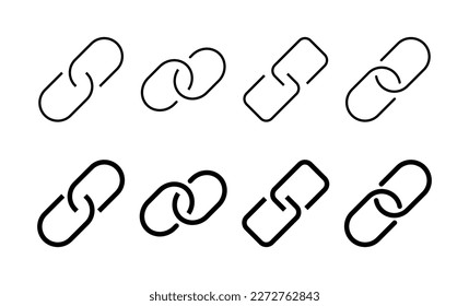 Link icon vector for web and mobile app. Hyperlink chain sign and symbol
