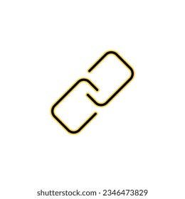Link icon vector for web and mobile app. Hyperlink chain sign and symbol