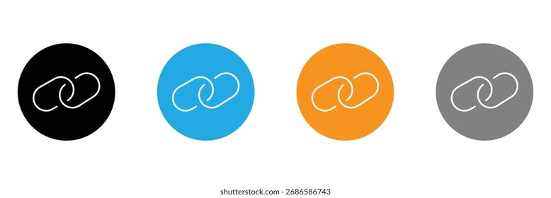 link icon vector for web and mobile app. hyperlink chain sign and symbol .Vector illustration EPS 10 .