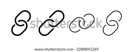 Link icon vector for web and mobile app. Hyperlink chain sign and symbol