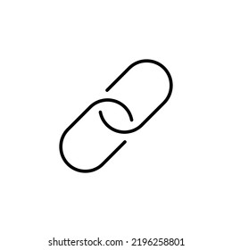 Link icon for web and mobile app. Hyperlink chain sign and symbol