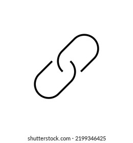 Link icon for web and mobile app. Hyperlink chain sign and symbol
