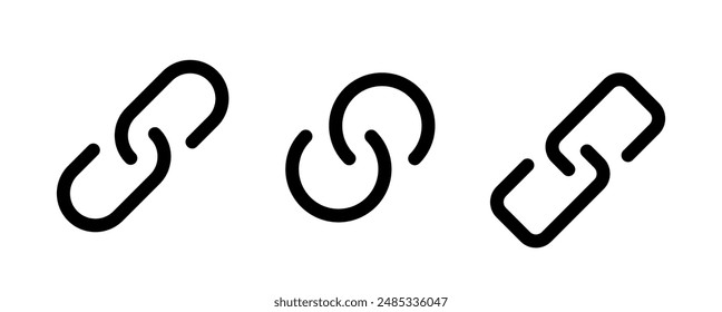 Link icon. Web link symbol. Link icon, internet url symbol connect button. Vector illustration.