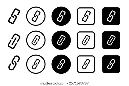 Link icon. Web link symbol. Link icon, internet url symbol connect button. Vector illustration.