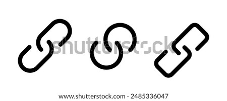 Link icon. Web link symbol. Link icon, internet url symbol connect button. Vector illustration.