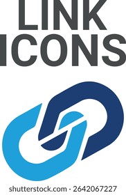Link icons, It contains upload, document, link, download file, folder, data, and PDF icons. Solid icon collection. Vector illustration.