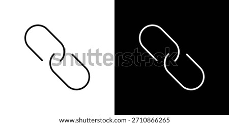 Link icons. line drawing vector icons