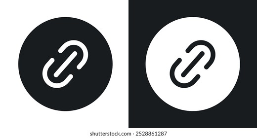 Link icons. solid style vector