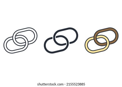 Link icons  symbol vector elements for infographic web