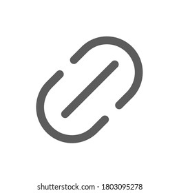 icono de esquema plano de interfaz de enlace