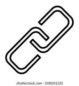 Link Line Icon.  96x96 for Web Graphics and Apps.  Simple Minimal Pictogram. Vector