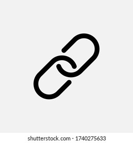 Link Line Icon. Connection And Communication, Chain Symbol. Logo. Outline Design Editable Stroke. For Yuor Design. Stock - Vector Illustration