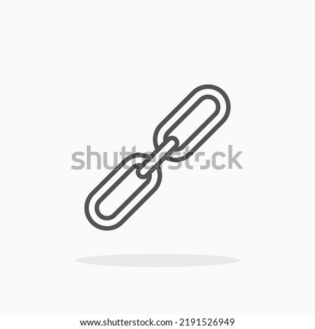 Link line icon. Editable stroke and pixel perfect. Can be used for digital product, presentation, print design and more.
