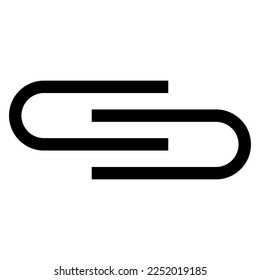 Link line icon isolated on white background. Black flat thin icon on modern outline style. Linear symbol and editable stroke. Simple and pixel perfect stroke vector illustration.