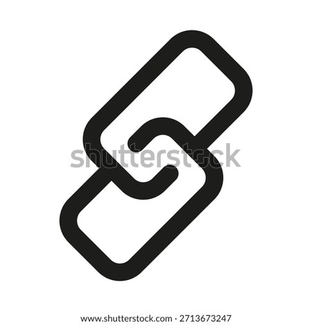 Link Line Icon. Professional minimalist symbol designed as a premium vector line icon for connection, association, and online navigation
