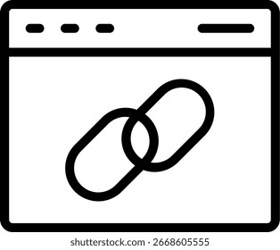 Linkzeilensymbol, Vektordesign