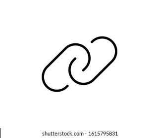 Link line icon. Vector symbol in trendy flat style on white background. Link sing for design.