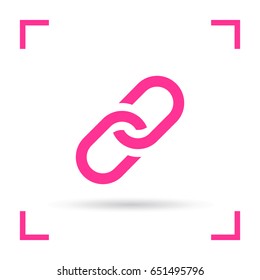 Link line vector icon