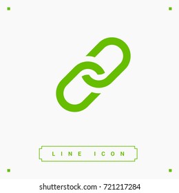 Link line vector icon