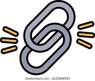 Link Line vector Icon Design
