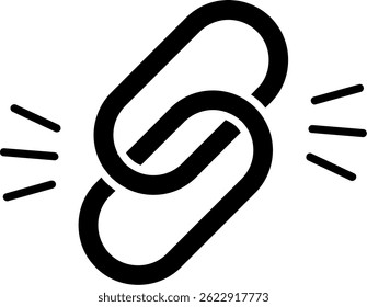 Link Line vector Icon Design