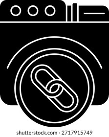 Link Line vector Icon Design