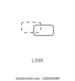 Link linear icon. Link concept stroke symbol design. Thin graphic elements vector illustration, outline pattern on a white background, eps 10.