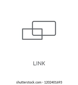 Link linear icon. Link concept stroke symbol design. Thin graphic elements vector illustration, outline pattern on a white background, eps 10.