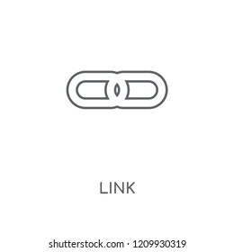 Link linear icon. Link concept stroke symbol design. Thin graphic elements vector illustration, outline pattern on a white background, eps 10.