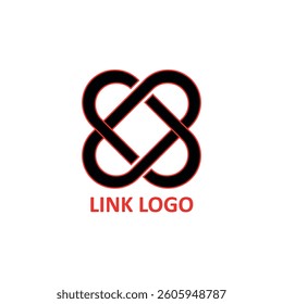 link logo design template illustration